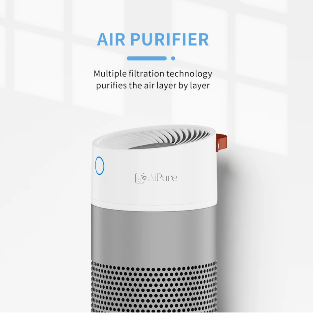 Air Cleaner Home Active Carbon Filter Remove Smoke Pet Hair H13 HEPA Filter Air Purifier